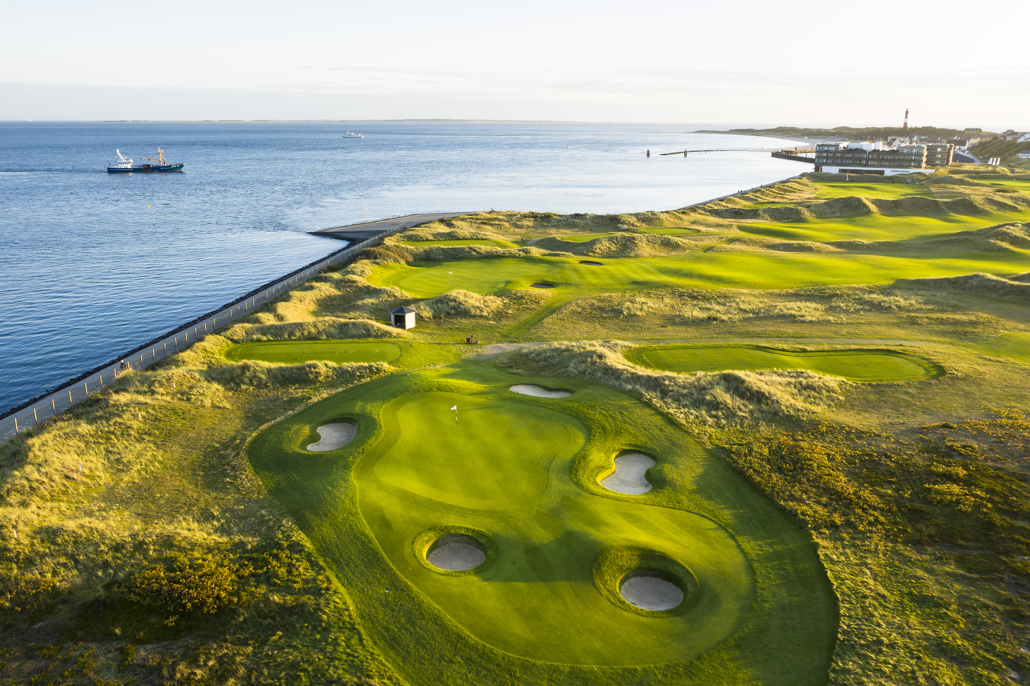Budersand: einer der wenigen Linksplätze Deutschlands