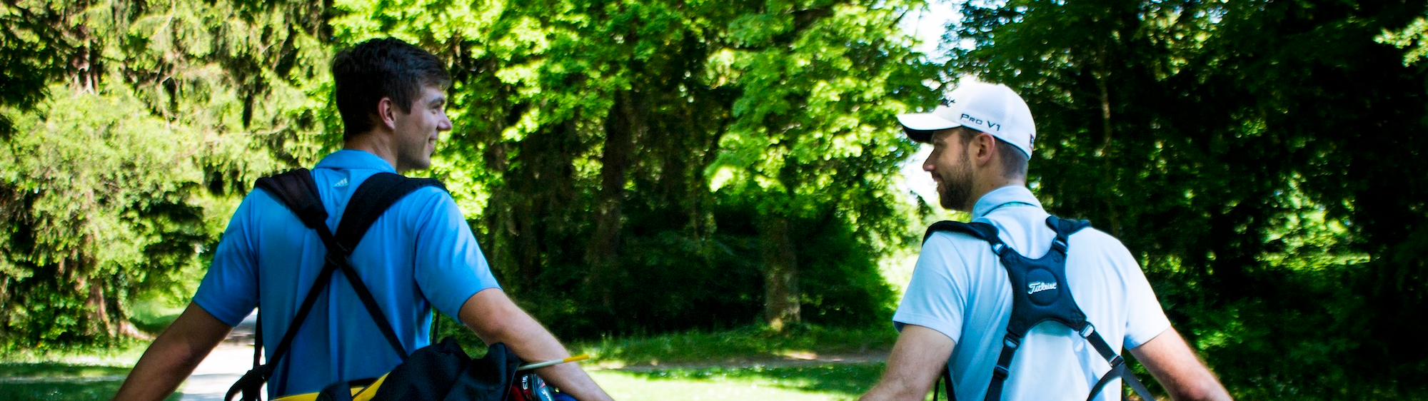 Golfer aus Leidenschaft: Julian Bachmaier (li) und Christoph Schmück Golfer aus Leidenschaft: Julian Bachmaier (li) und Christoph Schmück